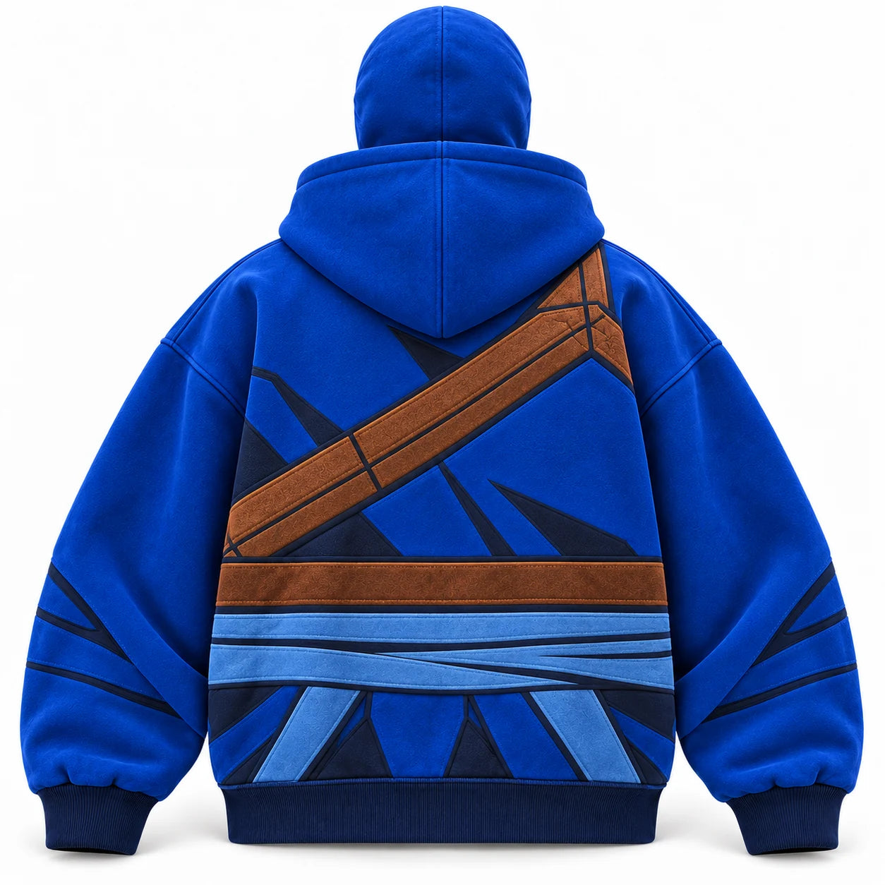 Blue elemental hoodie back