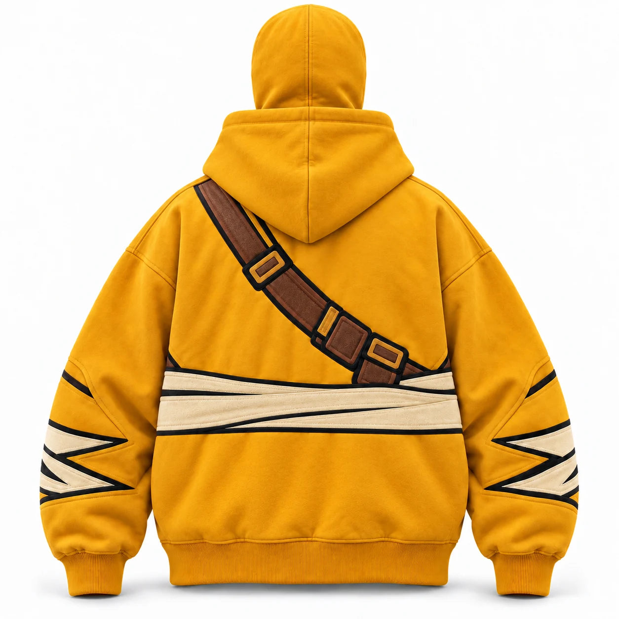 Gold elemental hoodie back