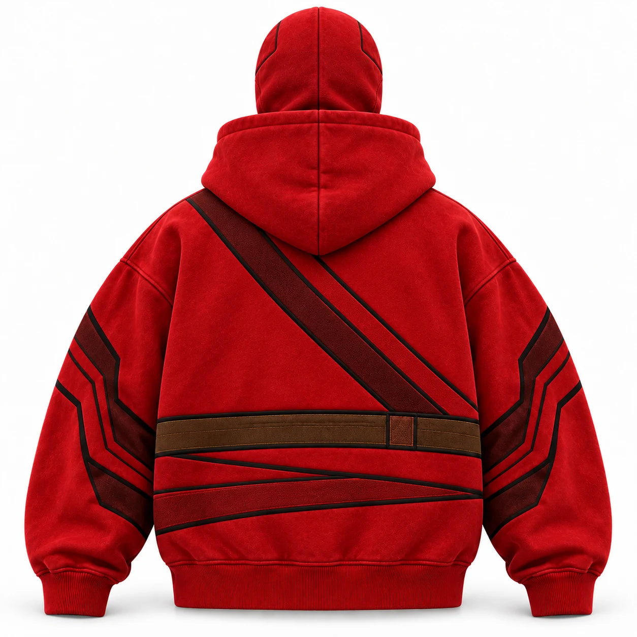 Red elemental hoodie back