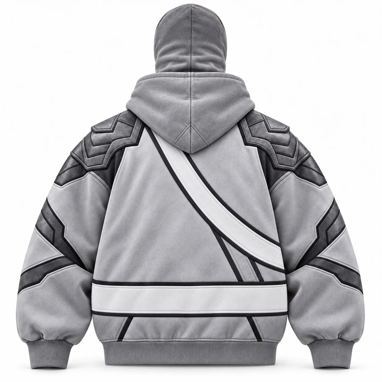 Silver elemental hoodie back